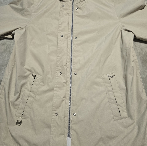 Free Country Rain Rain Go Away Women's Beige Raincoat Sz XL Outerwear Outdoor - Picture 3 of 9